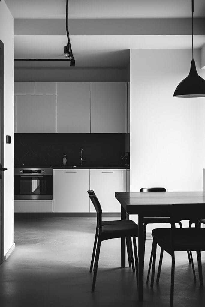 Modern Minimalist Kitchen Interior